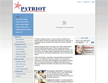 Tablet Screenshot of patriotlending.com